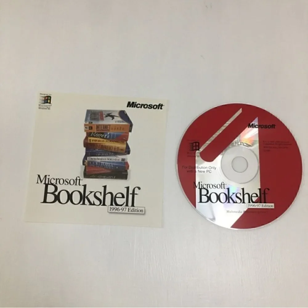 Microsoft Bookshelf 1996-97 Edition Vintage Collectible